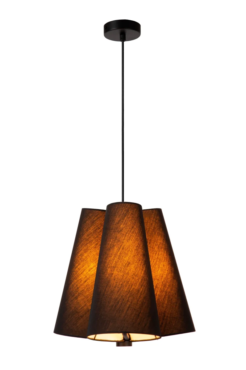 Gregory, pendellampa, svart - 34,3 cm