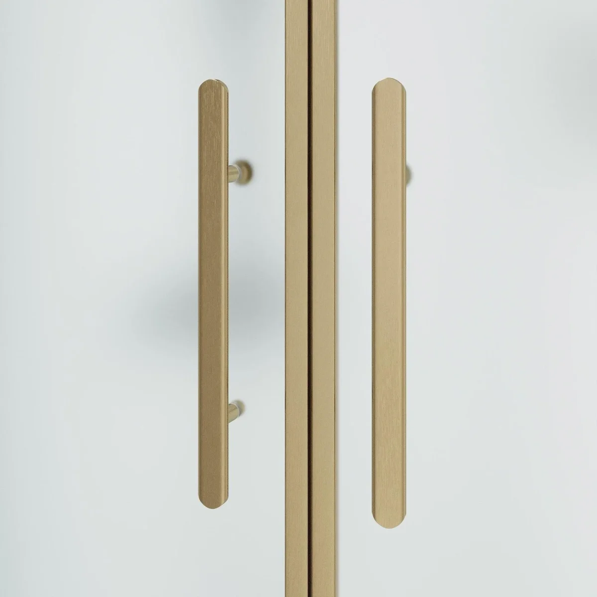 Duschhörna halvrund 100x100x198 cm - 6 mm frostat nanoglas - bronsprofil - Vänern - Bild 5