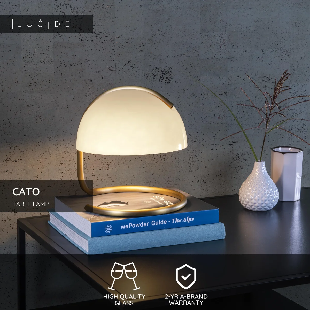 Cato, Bordslampa, Vit - 23,5 cm - Bild 3
