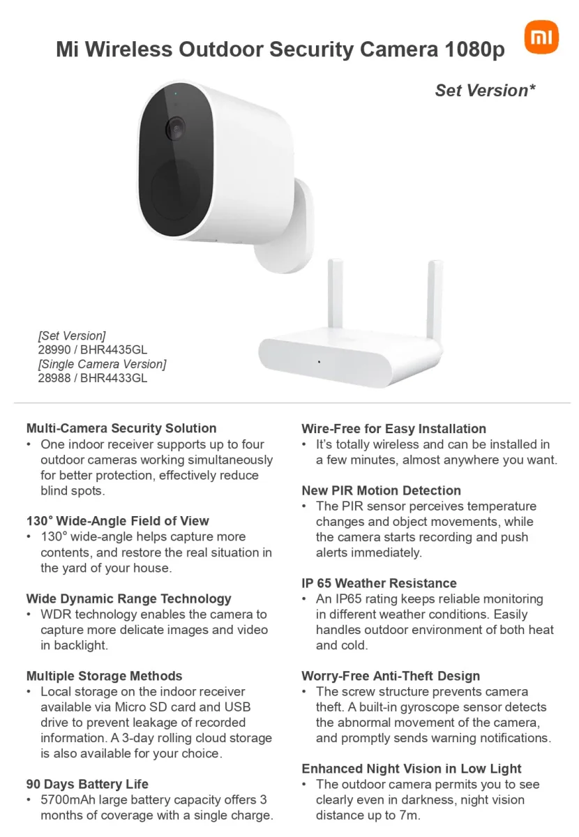 Mi Wireless Outdoor Security Camera 1080p Startpaket inkl hub - Bild 5